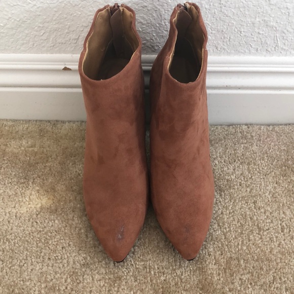 Brown Pointed Booties - Picture 2 of 3